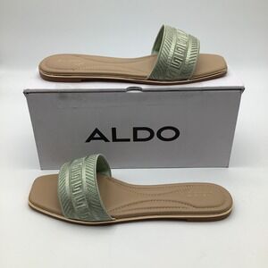 ALDO Womens Oceania XT 340 Slides Sandals Greek Key Design Size‎ 12 US New